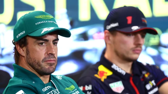 Fernando Alonso y Max Verstappen Fernando Alonso y Max Verstappen