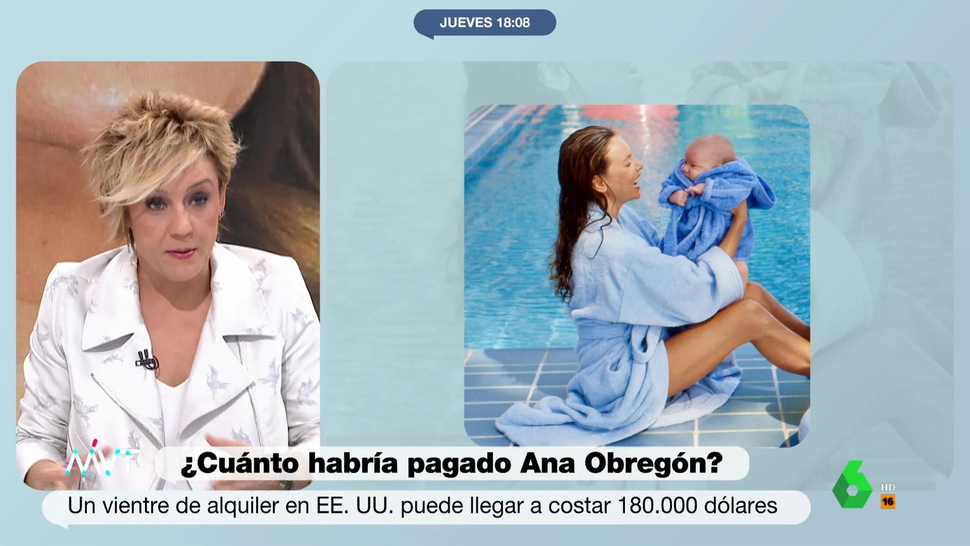 Cristina Pardo sobre el mensaje de Ana Obregón sobre su hija nacida por vientre de alquiler: "Daba la sensación como si quisieras cambiar a un hijo por otro"