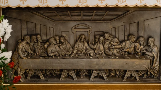 Un cuadro de la Última Cena, lo que se conmemora el Jueves Santo Un cuadro de la Última Cena, lo que se conmemora el Jueves Santo