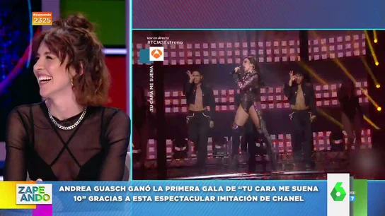 Así preparó Andrea Guasch la imitación a Chanel para Tu cara me suena Así preparó Andrea Guasch la imitación a Chanel para Tu cara me suena