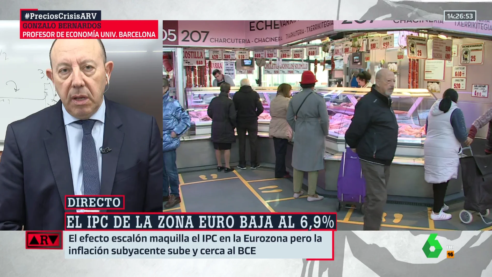 Gonzalo Bernardos advierte sobre la bajada del IPC: "No es tan buen dato"