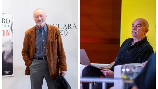 El escritor Arturo Pérez-Reverte y el argentino Martín Caparrós. El escritor Arturo Pérez-Reverte y el argentino Martín Caparrós.