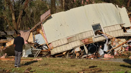 Imagen de archivo del paso de un terremoto en Louisiana, EEUU Imagen de archivo del paso de un terremoto en Louisiana, EEUU