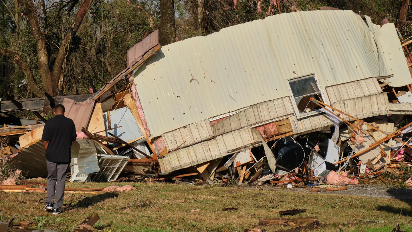Imagen de archivo del paso de un terremoto en Louisiana, EEUU Imagen de archivo del paso de un terremoto en Louisiana, EEUU