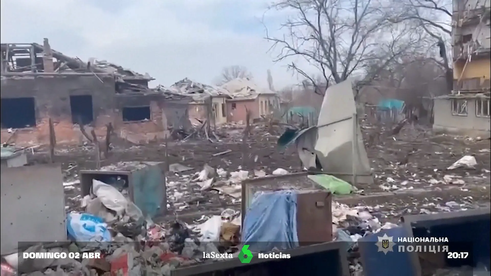 Al menos seis muertos en un nuevo bombardeo ruso sobre una zona residencial de Donetsk