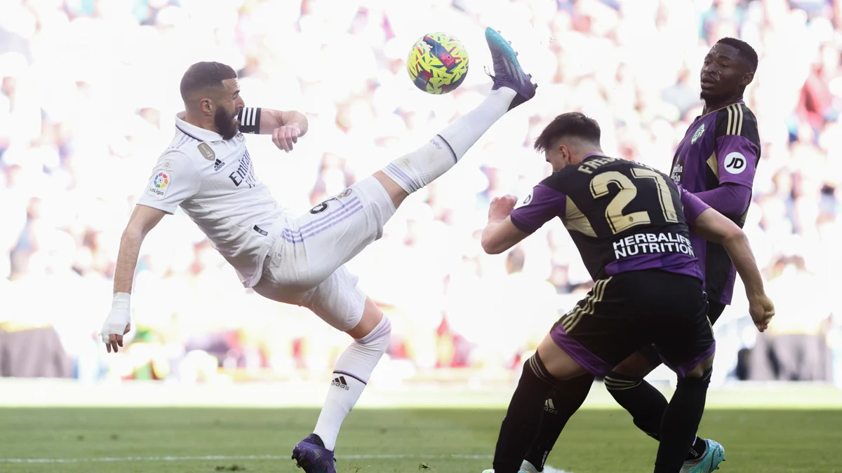 El golazo de Benzema ante el Valladolid