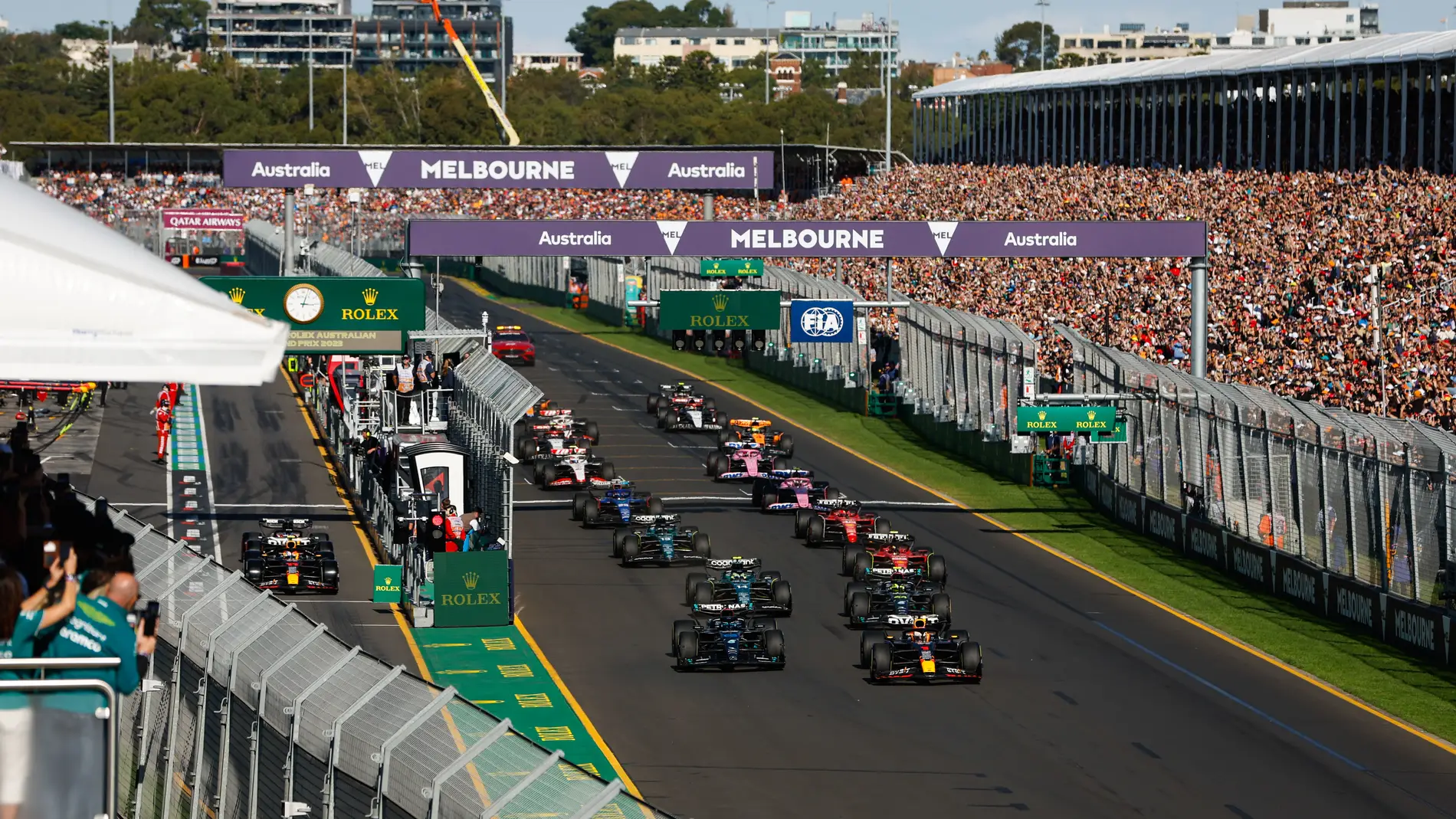 La primera de las salidas del GP de Australia La primera de las salidas del GP de Australia