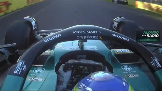 Alonso, por radio en Australia Alonso, por radio en Australia