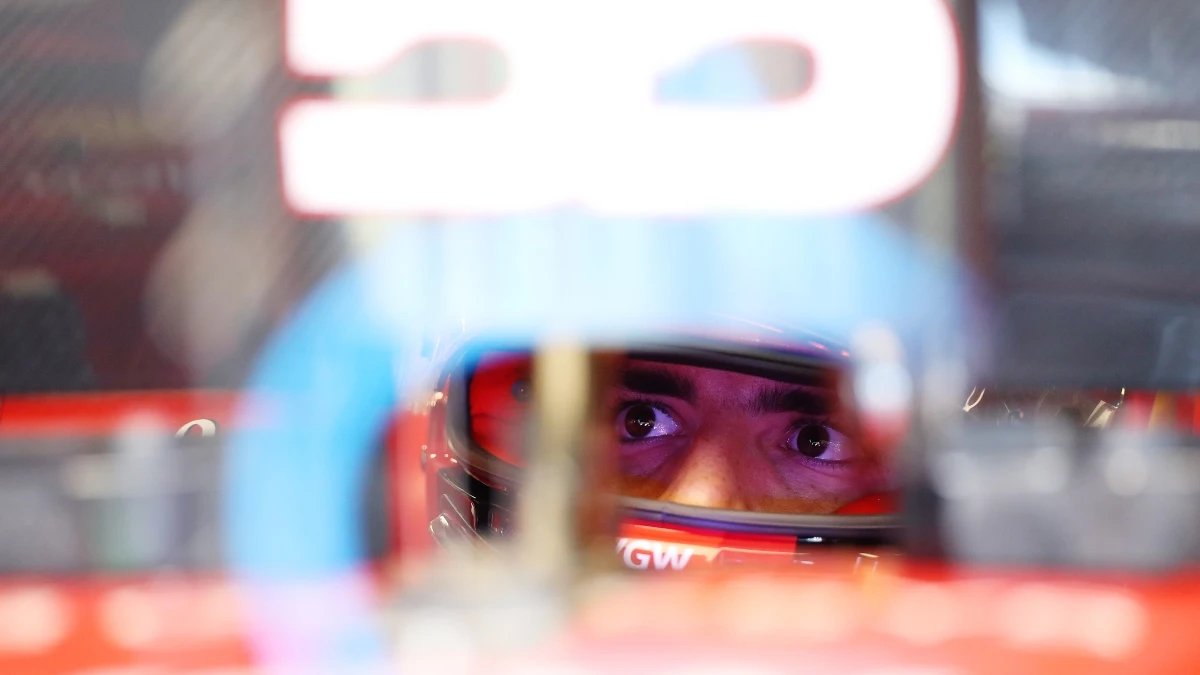 Carlos Sainz, en el Ferrari