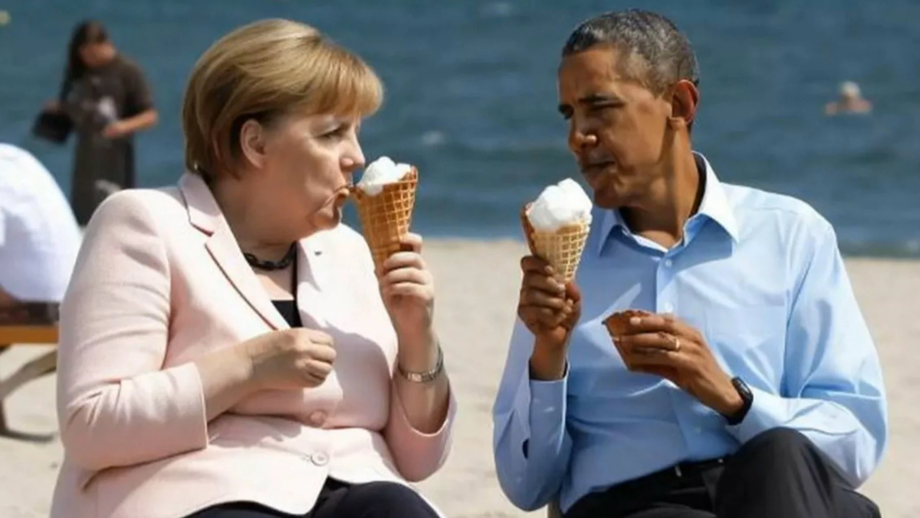 Ni Merkel compartió helado con Obama, ni Putin y Trump chocaron puños: expertos alertan sobre las imágenes falsas creadas con inteligencia artificial