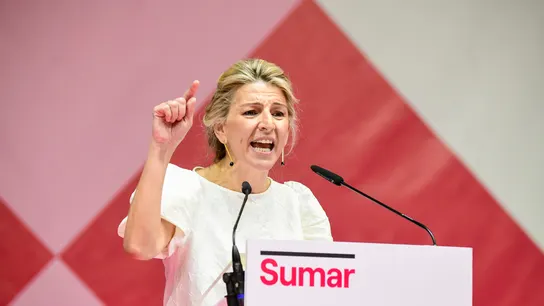 Yolanda Díaz, en el acto de Sumar. Yolanda Díaz, en el acto de Sumar.