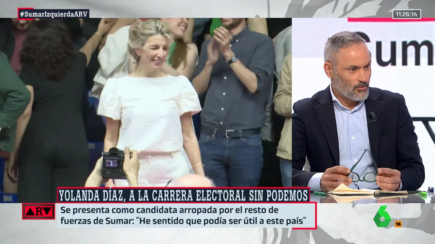 El pronóstico de Santiago Martínez-Vares tras el acto de Sumar: "La reacción de Pablo Iglesias no va a ser domesticarse" El pronóstico de Santiago Martínez-Vares tras el acto de Sumar: "La reacción de Pablo Iglesias no va a ser domesticarse"