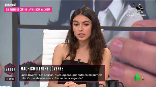 Lucía Rivera reconoce que tiene secuelas de la violencia machista que sufrió "Es como que me autocastigo con los castigos que él me ponía", comenta Lucía Rivera, hija de Cayetano Rivera y Blanca Romero, que el pasado domingo habló en 'La Roca' sobre su terrible experiencia como víctima de violencia machista.