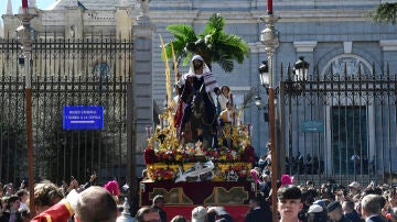 Una procesión por el Domingo de Ramos (Semana Santa) en Madrid en 2023