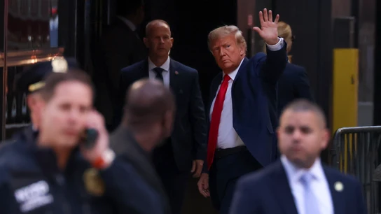 Donald Trump, a su llegada a la Trump Tower Donald Trump, a su llegada a la Trump Tower