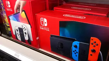 La consola Nintendo Switch en un escaparate