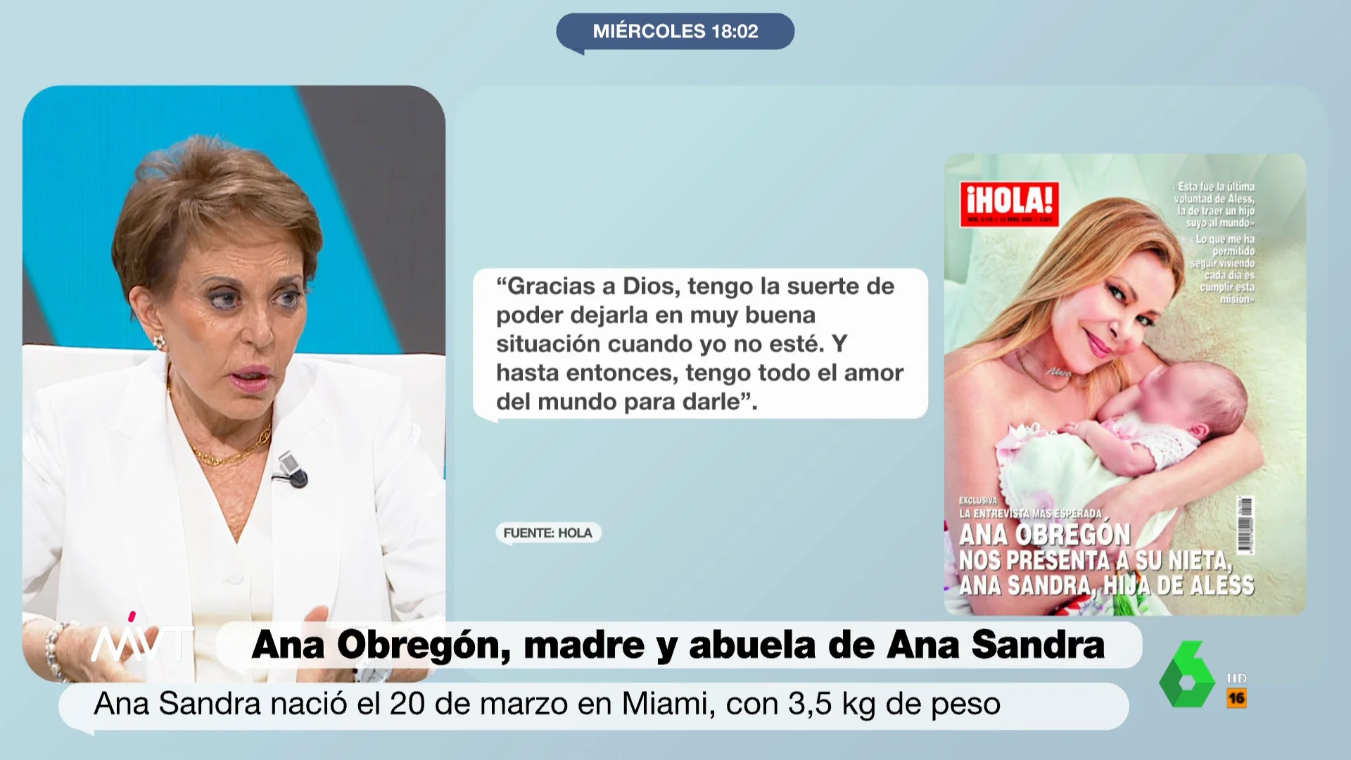 María Eugenia Yagüe ironiza con el caso de Ana Obregón: "El milagro son 40.000 dólares"