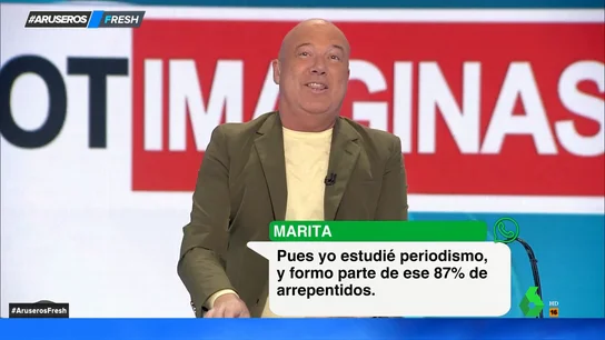 Alfonso Arús reflexiona sobre el "intrusismo": "Hay algunas profesiones en las que da igual lo que estudies" Alfonso Arús reflexiona sobre el "intrusismo": "Hay algunas profesiones en las que da igual lo que estudies"