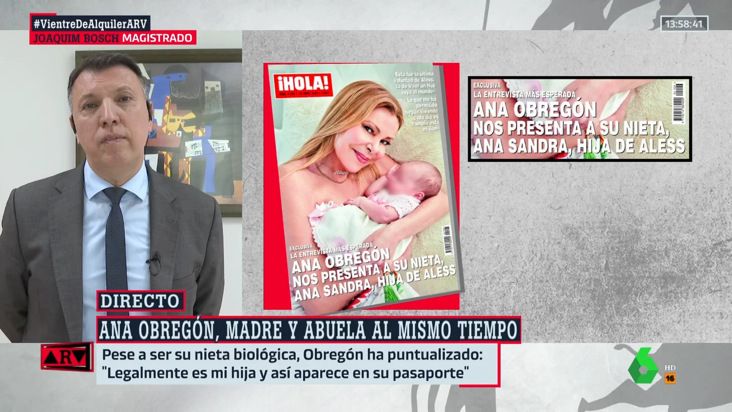 ¿Es un problema la exclusiva para Ana Obregón? "Ser la abuela dificulta la aplicación de la ley española" ¿Es un problema la exclusiva para Ana Obregón? "Ser la abuela dificulta la aplicación de la ley española"