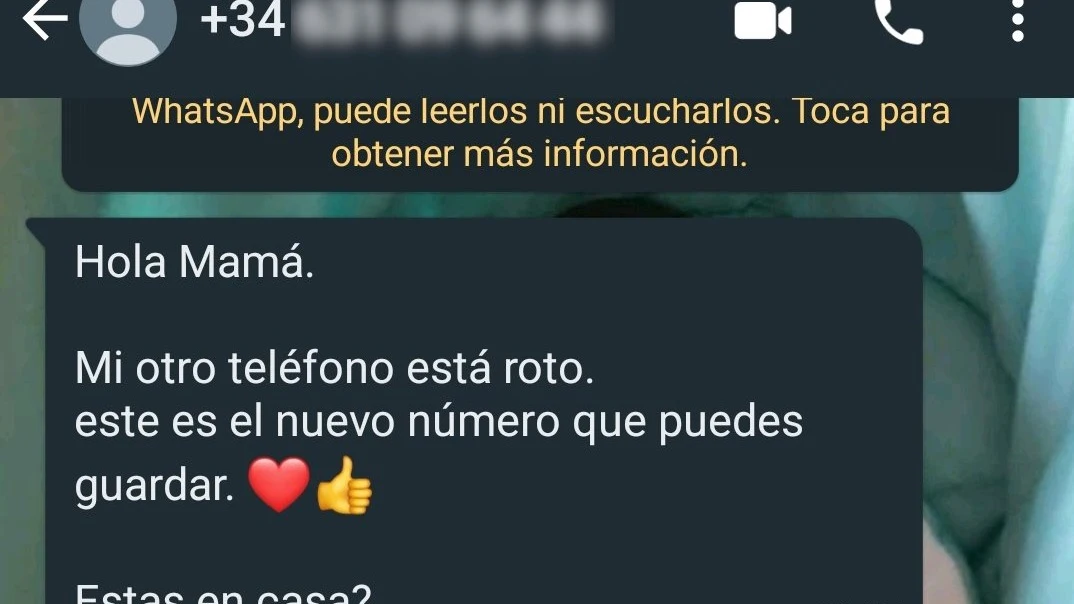 La nueva estafa que circula por WhatsApp: "Hola mamá, mi otro teléfono está roto"