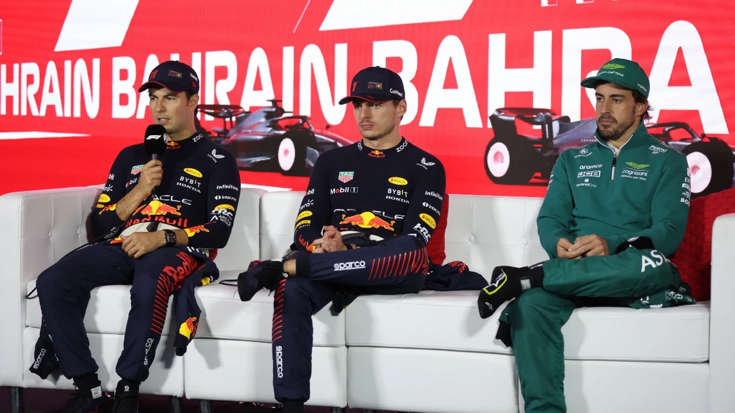 Verstappen, Pérez y Alonso Verstappen, Pérez y Alonso