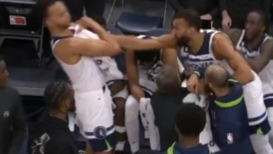 Puñetazo de Gobert a su compañero Anderson Puñetazo de Gobert a su compañero Anderson