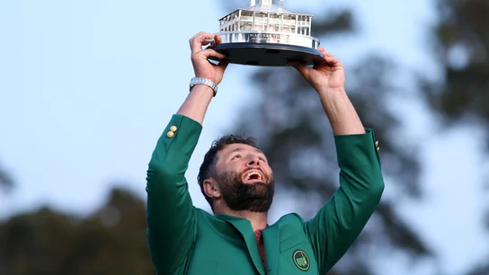 El golfista español Jon Rahm, al lucir la chaqueta verde como campeón del Master de Augusta El golfista español Jon Rahm, al lucir la chaqueta verde como campeón del Master de Augusta