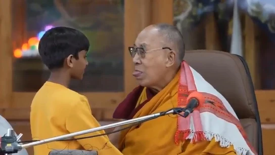 La imagen de la polémica del dalái lama. La imagen de la polémica del dalái lama.