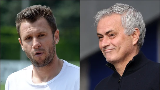 Antonio Cassano Jose Mourinho Antonio Cassano Jose Mourinho