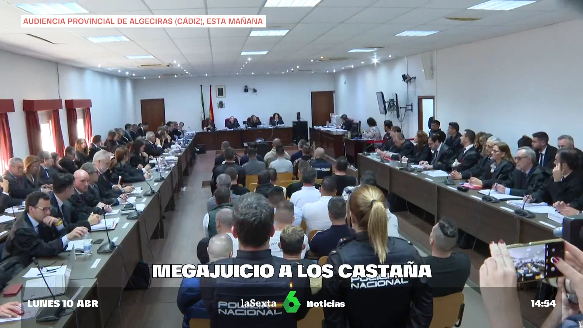 Arranca el juicio al 'clan de Los Castaña': 152 procesados en el banquillo, entre ellos Antonio Tejón, considerado el jefe del clan. 