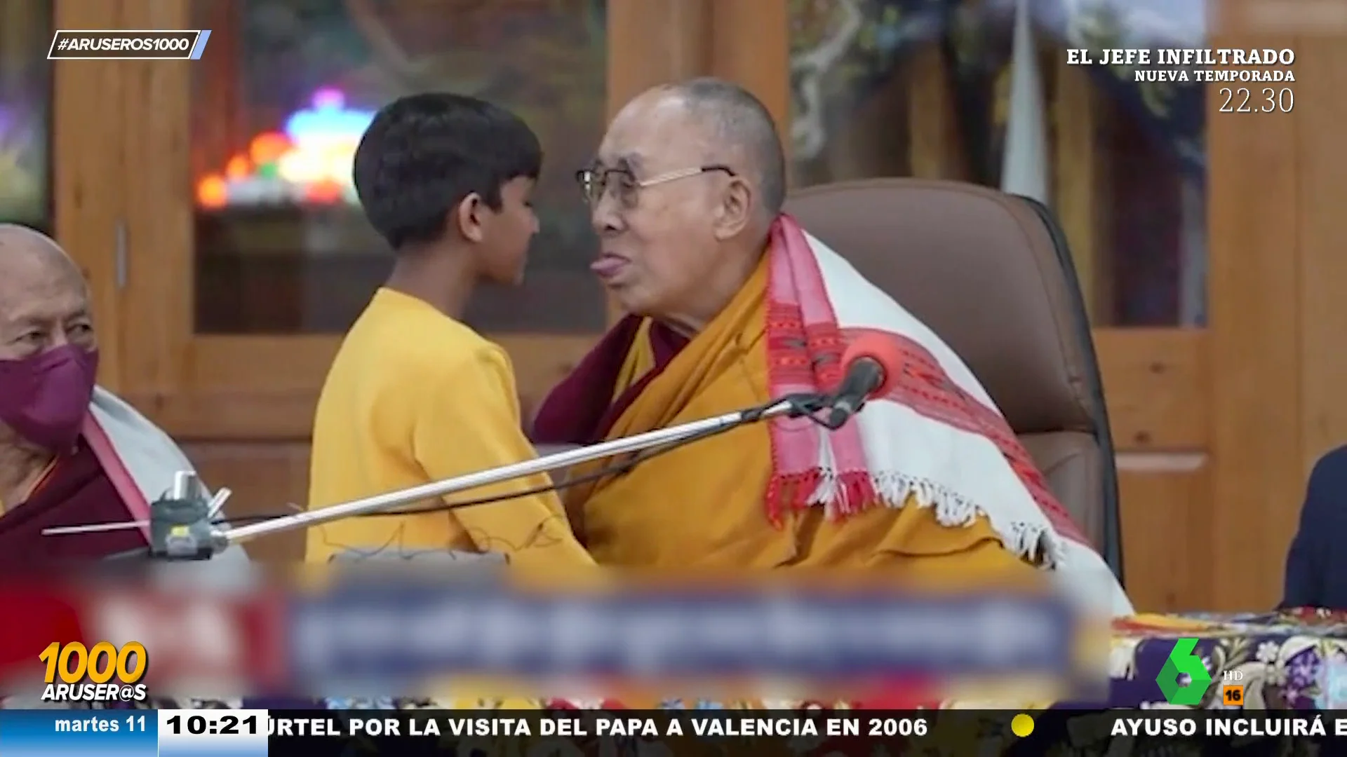 Angie Cárdenas, a quien defienda el vídeo del Dalái Lama besando a un niño por ser otra cultura: "¡Qué me está contando!"