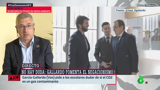 Hugo Morán responde a Gallardo tras sus declaraciones sobre el CO2: "Tiene que volver a estudiar" Hugo Morán responde a Gallardo tras sus declaraciones sobre el CO2: "Tiene que volver a estudiar"