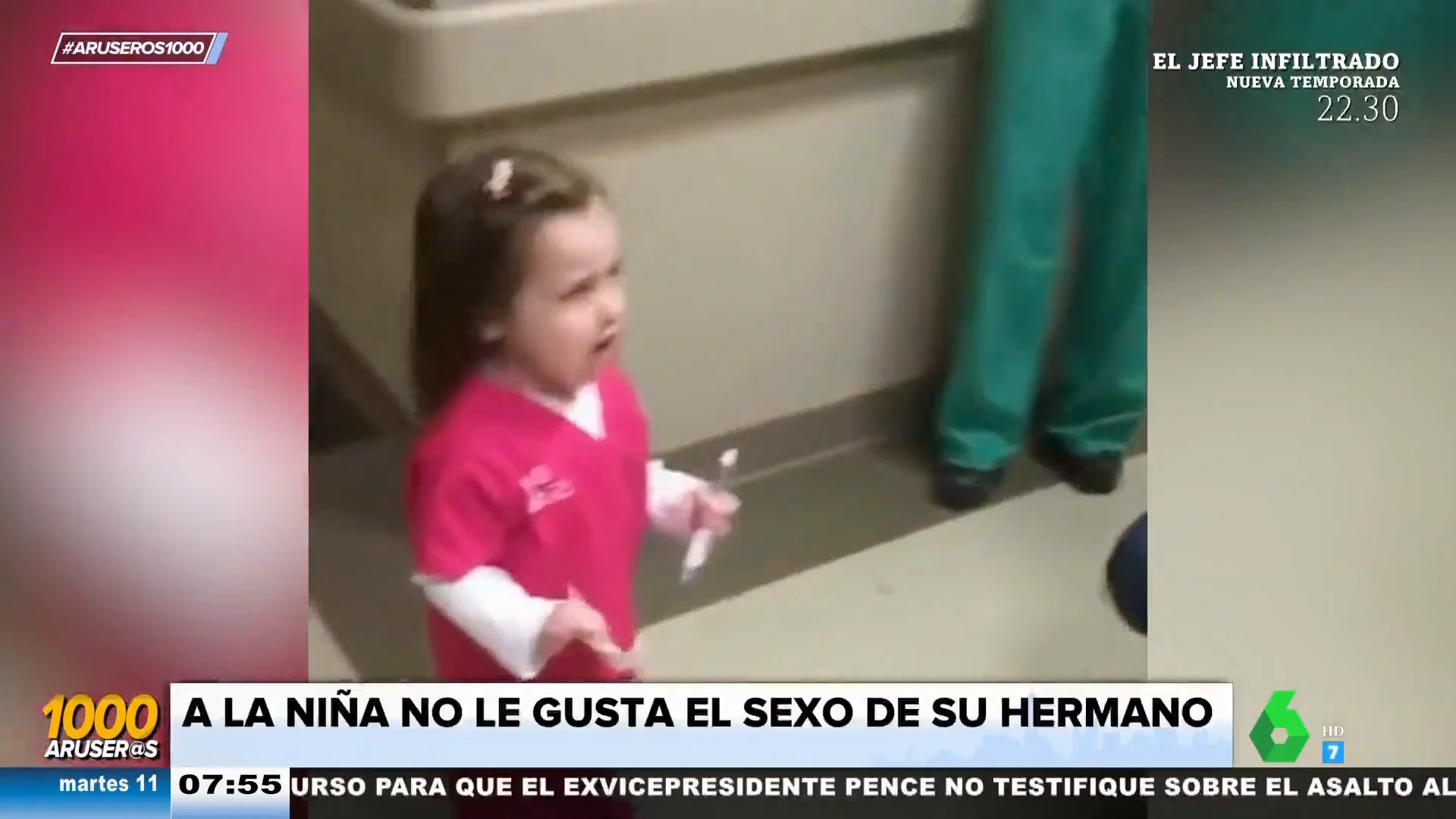 El ataque de rabia de esta pequeña cuando descubre que su hermanito recién nacido no es una niña