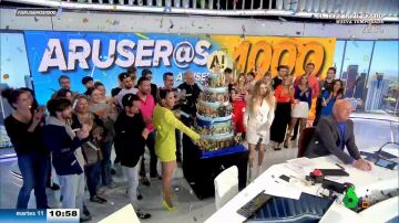 Aruser@s sopla las velas de su programa 1.000 en laSexta: "Gracias a nuestra fiel y divertida audiencia"