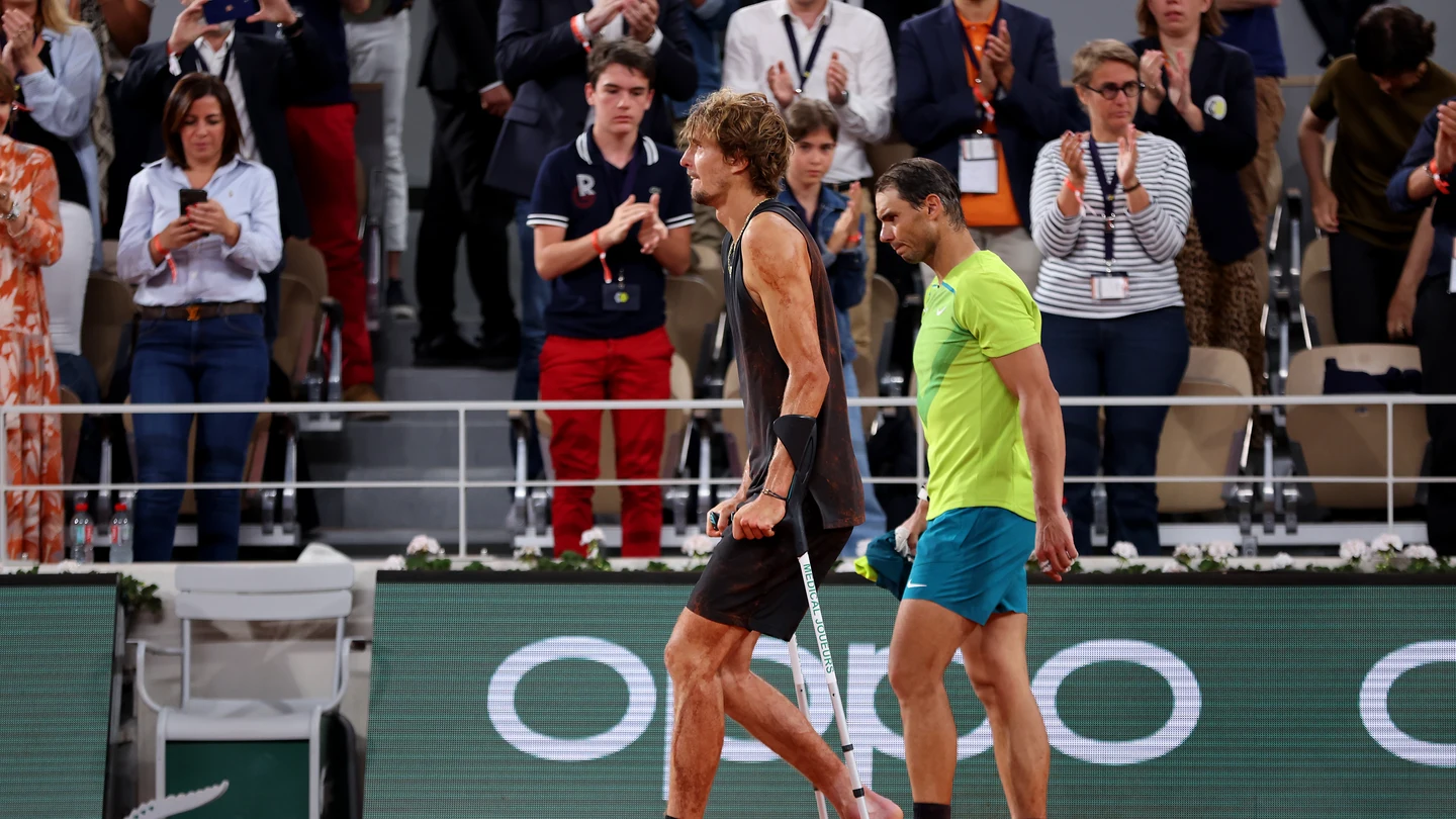 Rafa Nadal y Zverev en Roland Garros Rafa Nadal y Zverev en Roland Garros