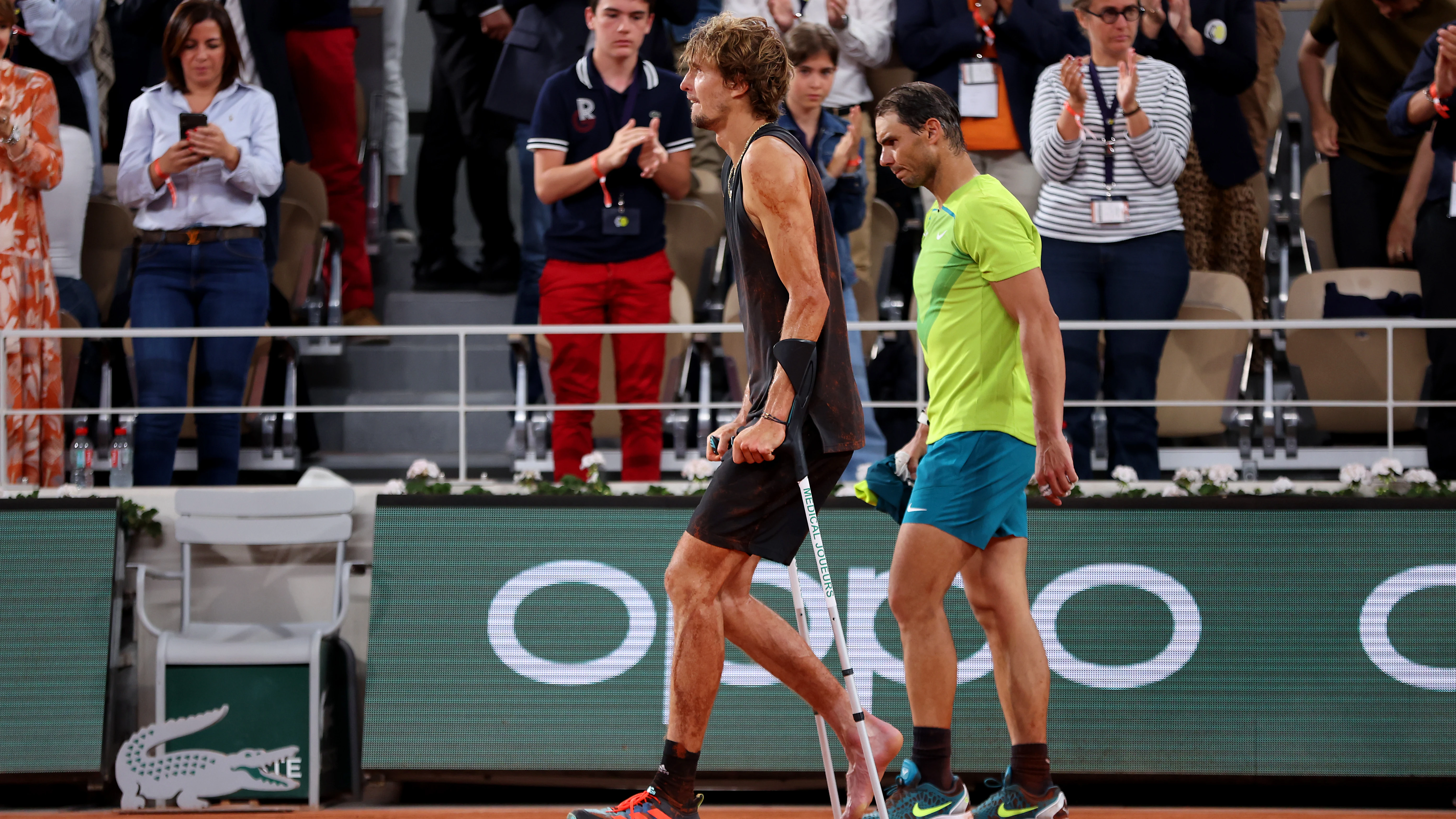 Rafa Nadal y Zverev en Roland Garros