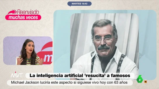 Lady Di, Michael Jackson o Freddie Mercury: así serían hoy en día según la inteligencia artificial Un artista turco, con la ayuda de la inteligencia artificial, ha publicado unas imágenes donde se puede ver a Ladi Di, Michael Jackson o Freddie Mercury con el aspecto que tendrían si siguieran vivos. El análisis de Más Vale Tarde, en este vídeo.