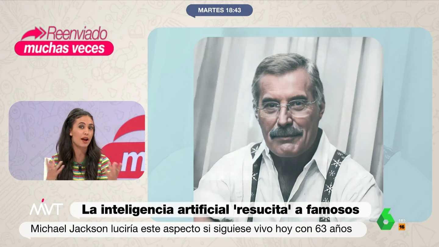 Lady Di, Michael Jackson o Freddie Mercury: así serían hoy en día según la inteligencia artificial Un artista turco, con la ayuda de la inteligencia artificial, ha publicado unas imágenes donde se puede ver a Ladi Di, Michael Jackson o Freddie Mercury con el aspecto que tendrían si siguieran vivos. El análisis de Más Vale Tarde, en este vídeo.