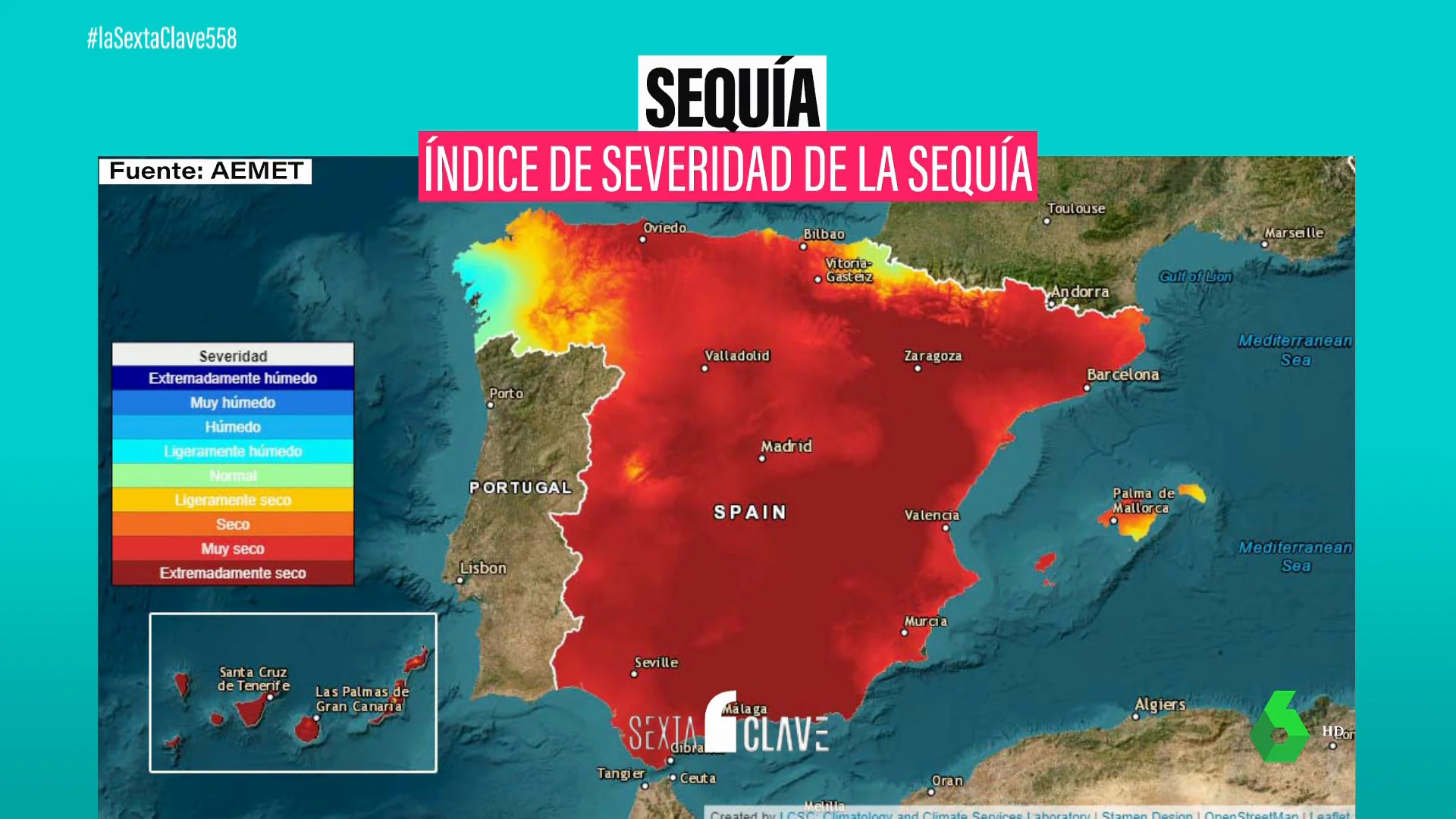 Los mapas que muestran las zonas más afectadas por la sequía: solo Galicia, Navarra y Baleares se salvan