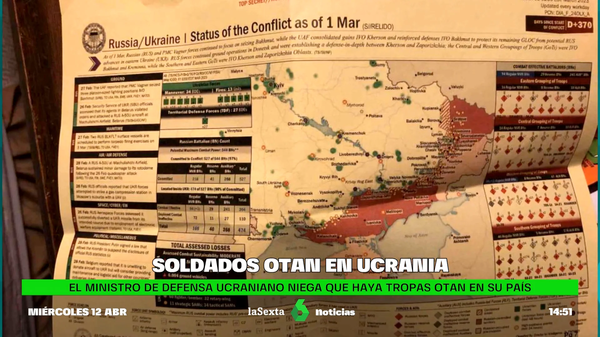 Se filtra el documento secreto que prueba la existencia de fuerzas especiales de la OTAN en Ucrania 