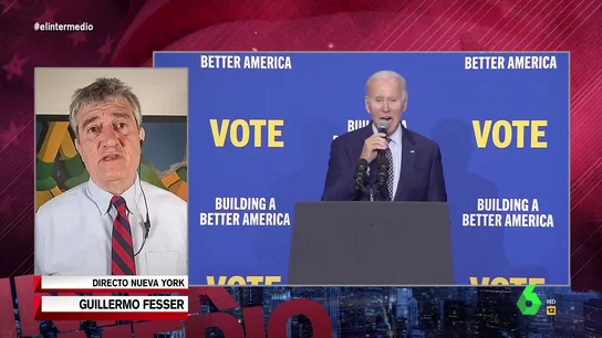 La reflexión de Guillermo Fesser sobre Joe Biden: Ha hecho cosas mucho más liberales que cualquier presidente de EEUU En este vídeo, Guillermo Fesser analiza para El Intermedio el complejo panorama electoral en Estados Unidos, donde los electores jóvenes son la clave: "Esto es un parque jurásico y se preguntan cuándo va a haber un candidato que les represente".