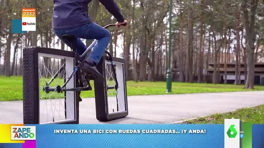 Vídeo viral de la bicicleta que anda con las ruedas cuadradas Vídeo viral de la bicicleta que anda con las ruedas cuadradas