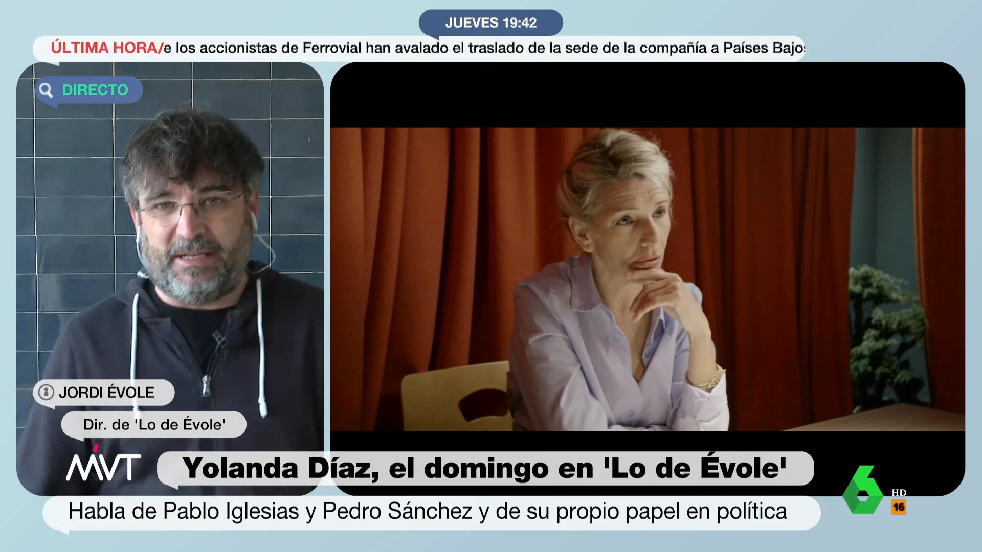 La polémica afirmación de Yolanda Díaz en 'Lo de Évole' que secunda Jordi Évole: "Los hombres de izquierda somos un peñazo"