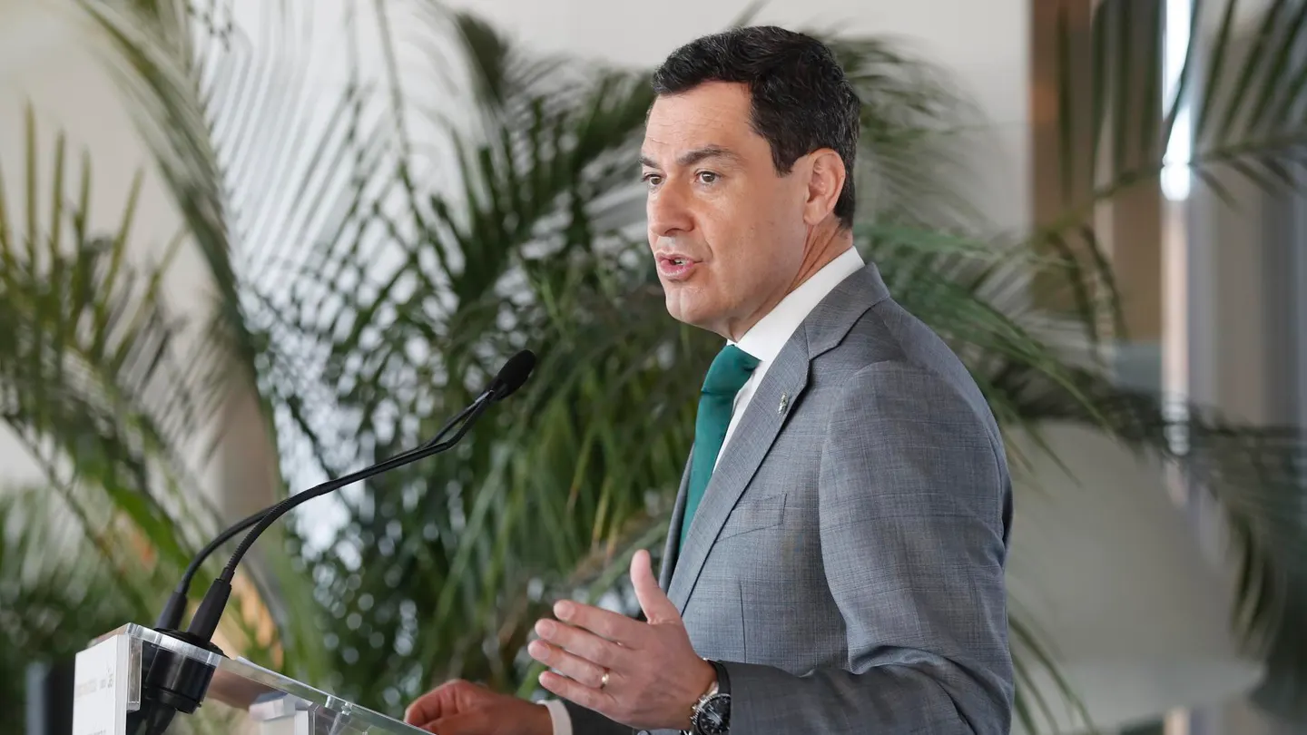 El presidente andaluz, Juanma Moreno, en una imagen de archivo El presidente andaluz, Juanma Moreno, en una imagen de archivo
