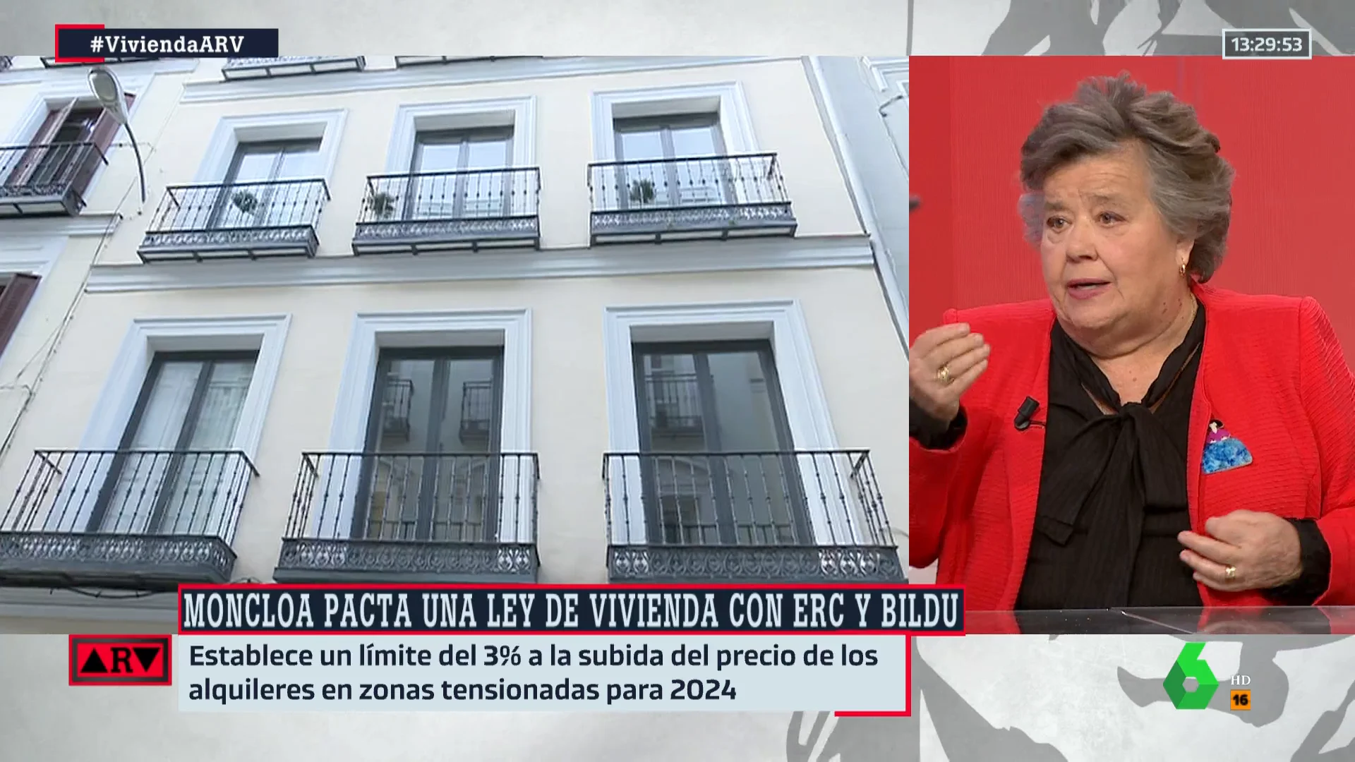 El alegato de Cristina Almeida a favor de limitar el precio de los alquileres: "Las leyes están para facilitar el acceso a muchos derechos"