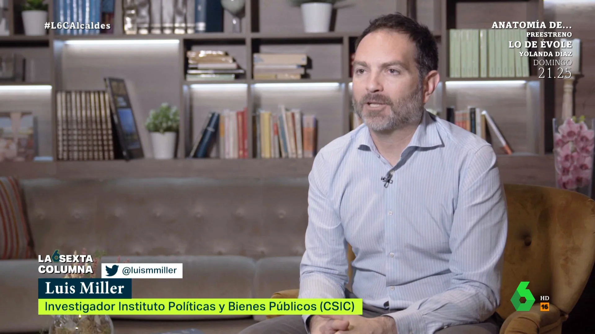 "En el futuro vamos a tener problemas para encontrar personas que en muchos pueblos quieran participar en política", comenta el investigador del Instituto de Políticas y Bienes públicos en este vídeo de laSexta Columna.