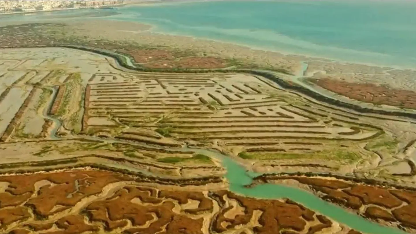 Vista espectacular de unas antiguas salinas de la Bahía de Cádiz, en 'Heridas'. Vista espectacular de unas antiguas salinas de la Bahía de Cádiz, en 'Heridas'.