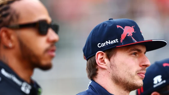 Max Verstappen y Lewis Hamilton. Max Verstappen y Lewis Hamilton.