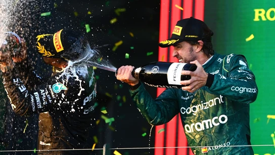 Alonso, con Hamilton Alonso, con Hamilton