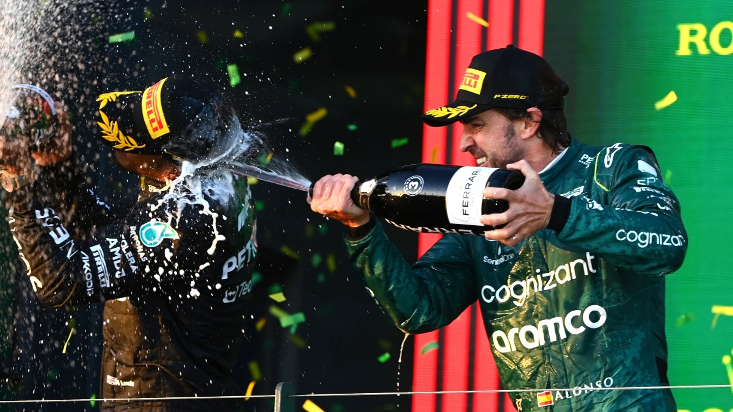 Alonso, con Hamilton Alonso, con Hamilton